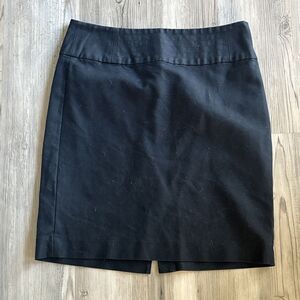 Banana Republic Women’s Cotton Pencil Skirt Black Size 6